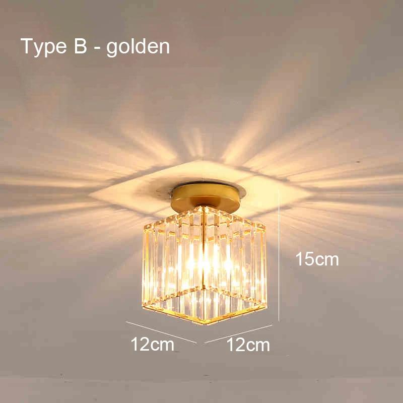 Xiaomi Nordic Modern Simple Led Ceiling Lights Acrylic Crystal Lampshade Unique Lamp Designs Wall Aisle Corridor Living Room Pendant