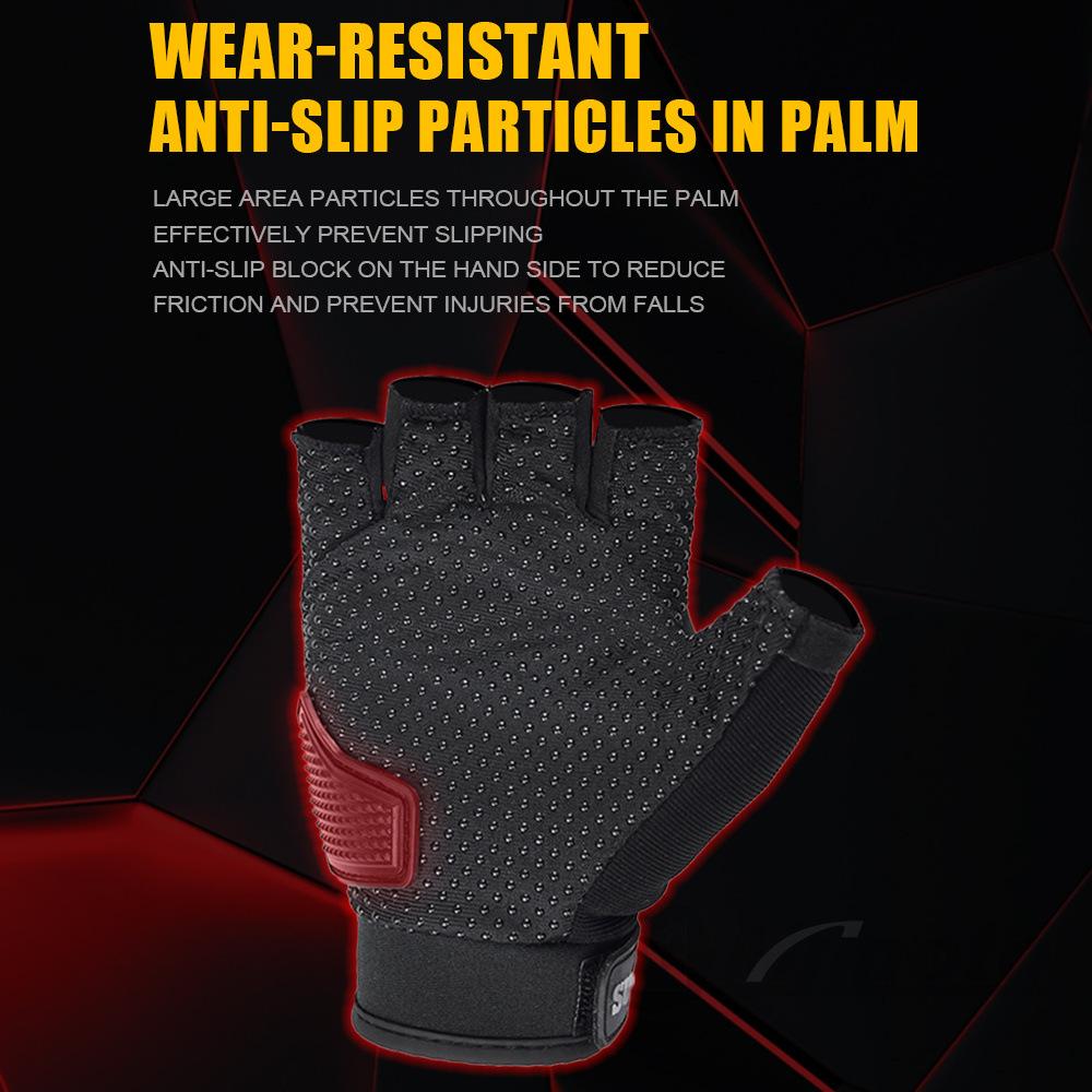 Male half finger summer hard shell anti-drop bicycle locomotive female breathable light non-slip