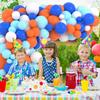 Blue Theme Balloons Arch Kit Orange White Baby Blue Balloon Garland Birthday Party Baby Shower Graduation Retirement Decoration