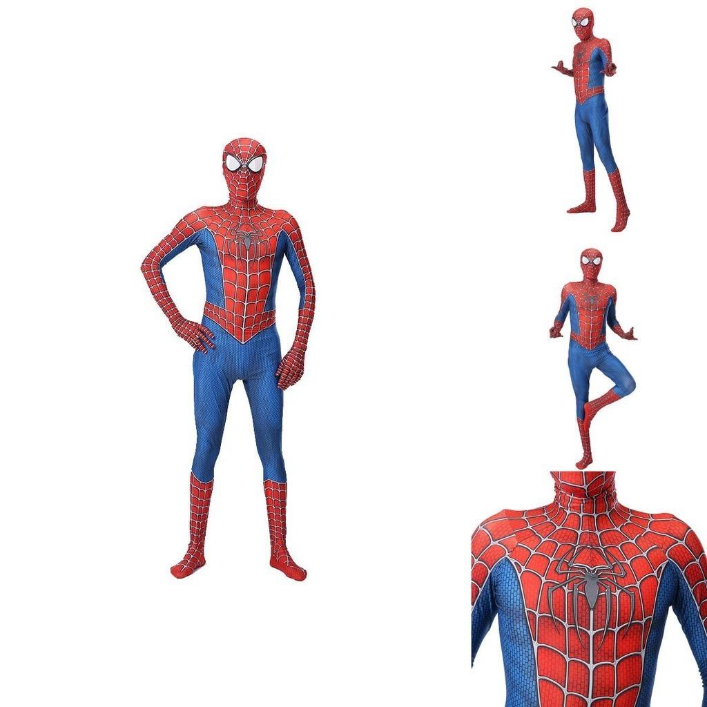 Exquisite Raimi Spiderman Cosplay Costume With Breathable Zentai Jumpsuit