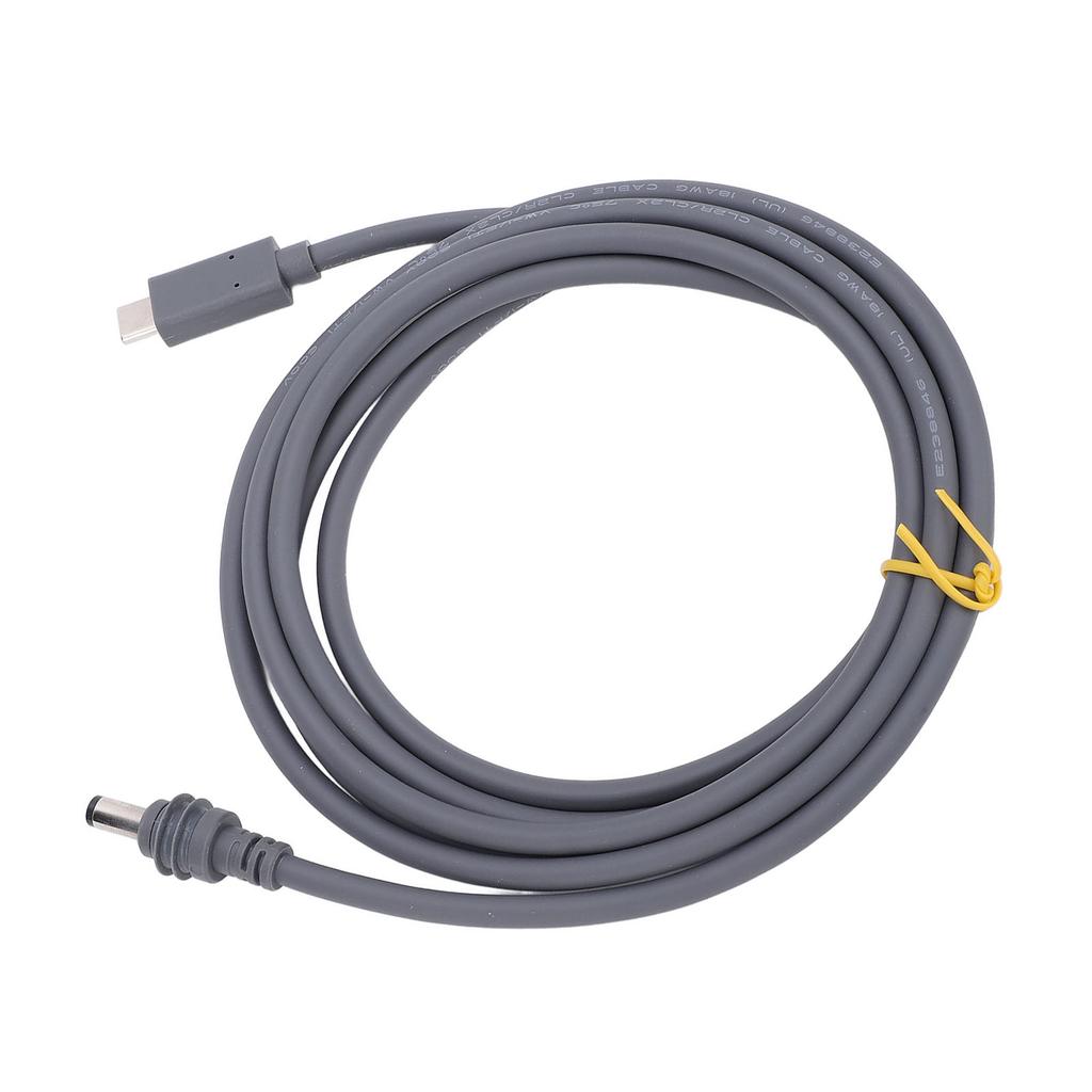 16ft USB C to DC Power Cord Water Resistant Type C Input to DC 20V 5A Barrel Jack Cord for 100W PD