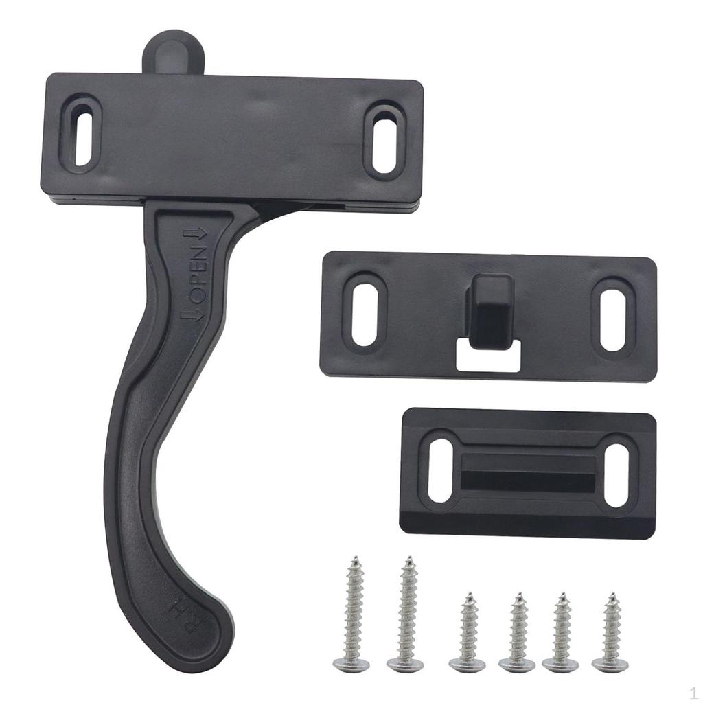RV Screen Door Latch Right Hand Handle Kit, PP, Accessories Spare Parts for Travel ,Camper Motorhome