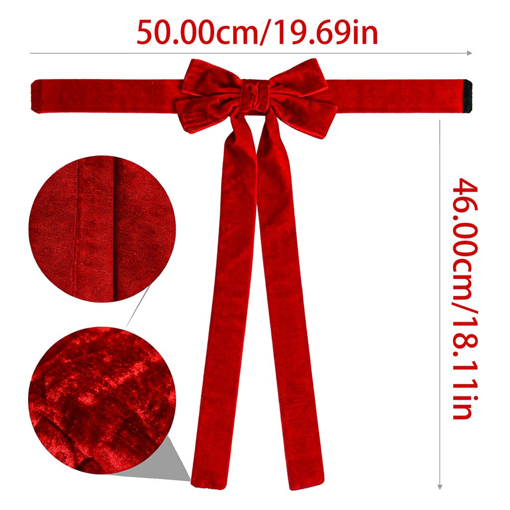 1/2pcs Christmas Bows Christmas Staircase Wreath Bows for Christmas Tree Topper Wreaths Mantle