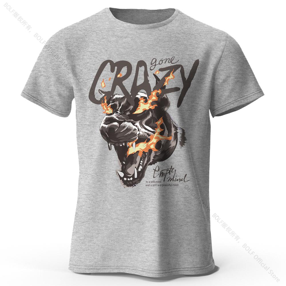 Home Comfort Tiger Printed 100% Cotton T-Shirt, Lightweight Round Neck Short Sleeve Tee, Unisex Relaxed Fit