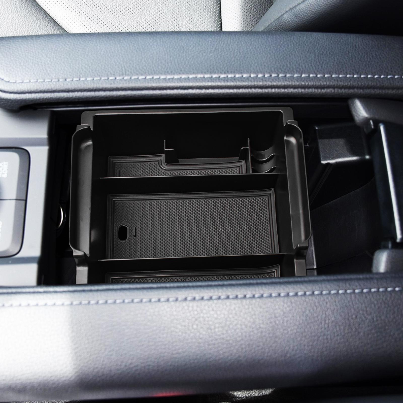 For Grand Highlander Toyota 2025 Center Console Tray Organizer Car Armrest Box Storage ABS Accessories Car Secondary Insert Box nero