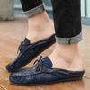 Loafers for Men 2025 Mules Shoes Summer Half Sandals Man Low Price Adult Elegant High Quality Designer Luxury Style Fun