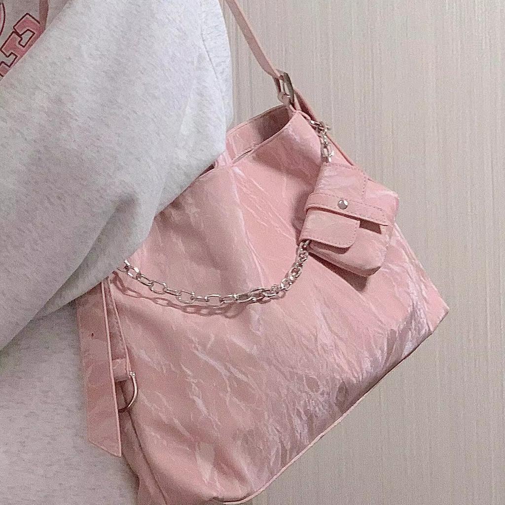 Korean Version of High-end Sense Large-capacity Tote Bag Women's 2025 New Simple Underarm Bag Niche Versatile Single Shoulder Oblique Span Bag