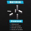 500Pcs/Box Fishing Crimp Sleeves White Round Aluminum Fishing Tube Fishing Line Tube Wire Crimp Tube Connector Accessories