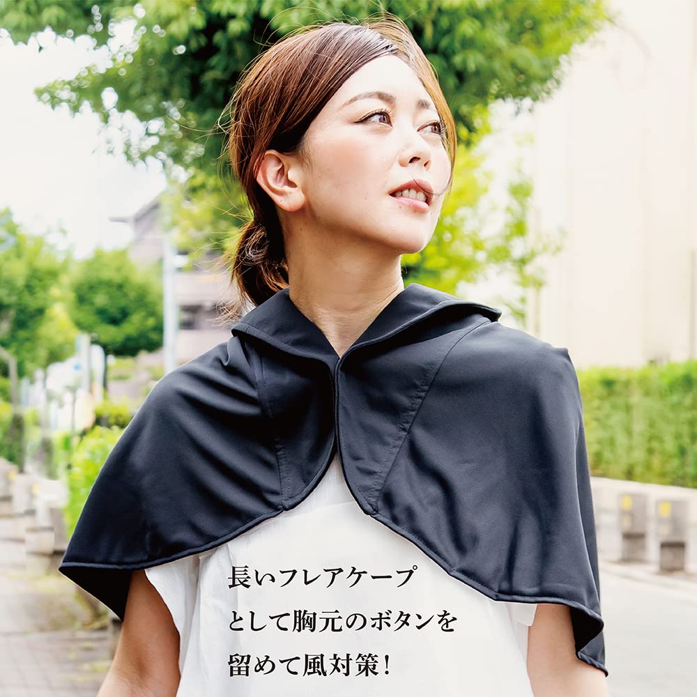 Sun Hat UV Protection Flare Hat Shine Black [Alphax] Women's