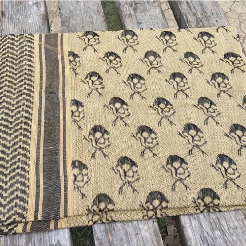 Arabisches Kopftuch und Schal aus Baumwoll-Jacquard mit Tarnmuster