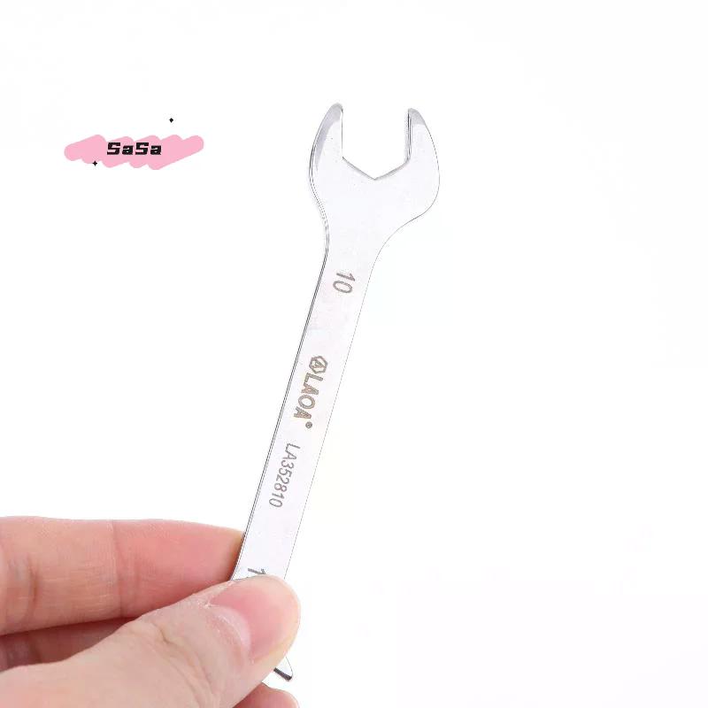 S-1/8/10Pcs Mini Thin Stainless Steel Double Open-end Wrench 5-11mm Dual-purpose Wrench For Repair Hand Tool Accessory