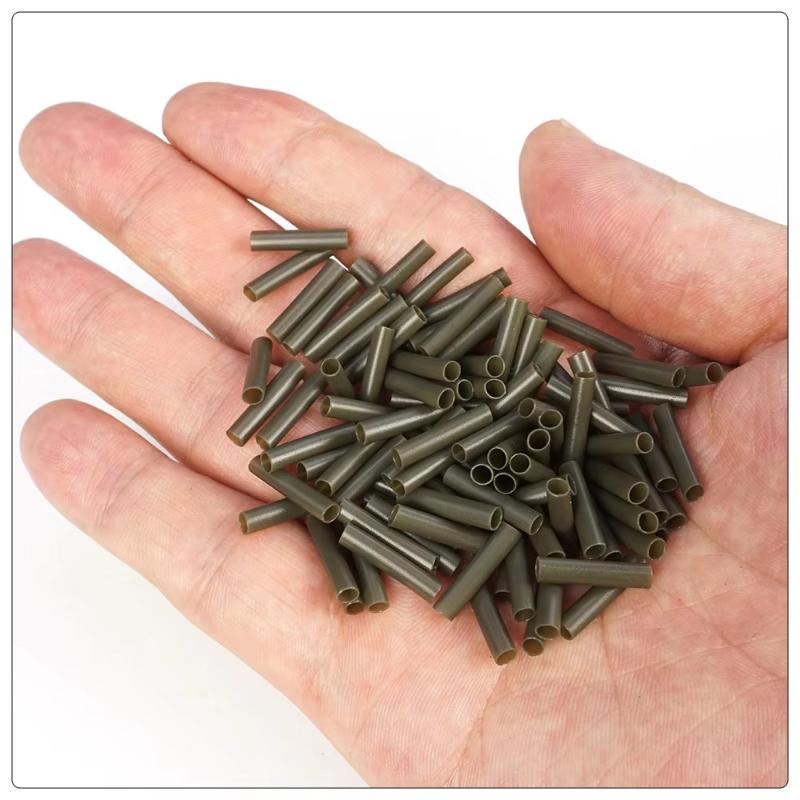 100Pcs Carp Fishing Heat Shrink Tube Kit Anti-Tangle Hook Sleeves Hair Rig Accessories Durable Fishing Tackle