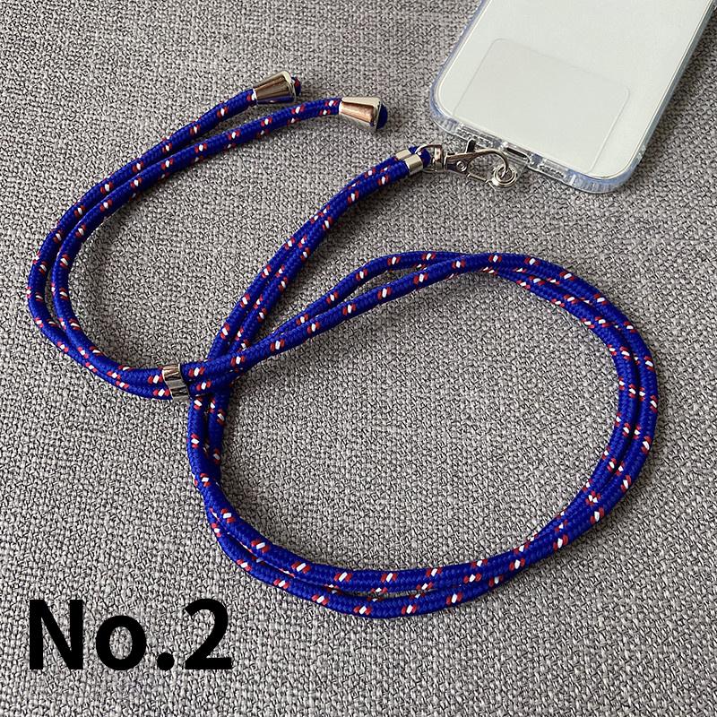 Verstellbares Nylon-Handy-Lanyard-Band, Handy-Fall-Patch-Lanyard mit Dichtung, Umhängeband, Telefon-Zubehör