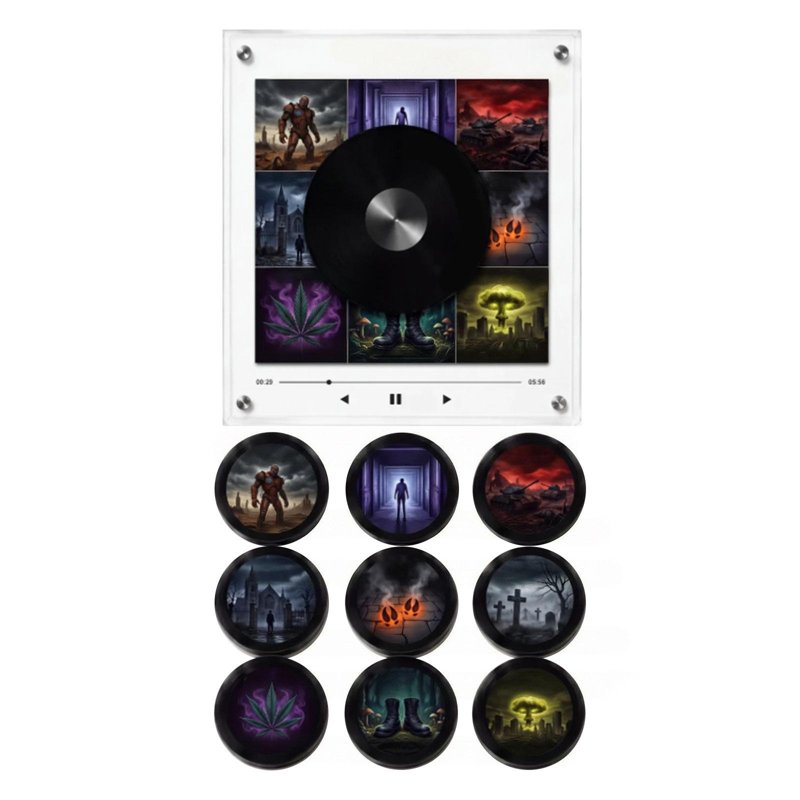 Rotating Disc Night Light with Motion-Activated