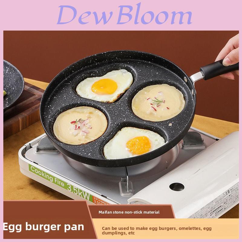 Nonstick Stone Coated Egg And Burger Pan For Electric Stove Cooking