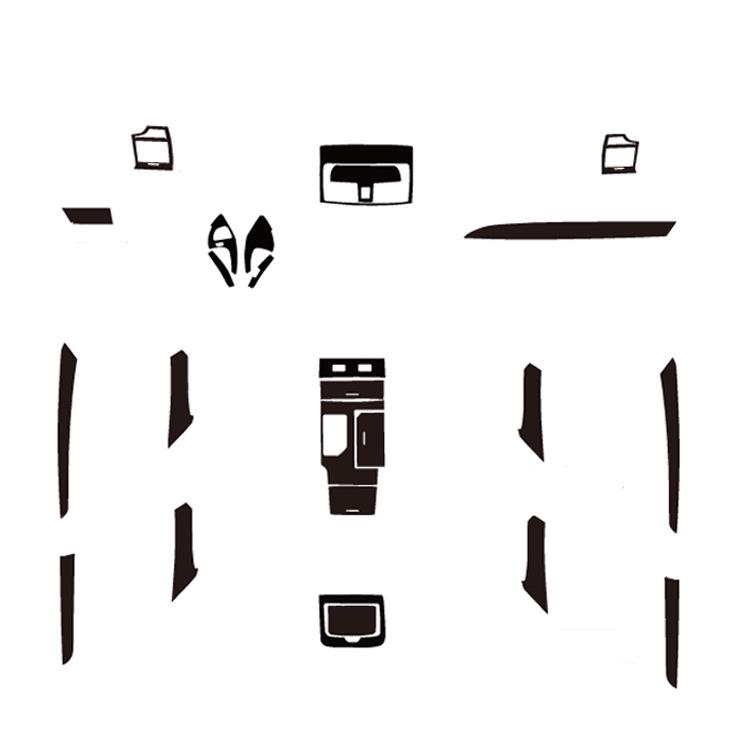 06-11 6. Gen Camry Kohlefaser Innenraum Schaltknauf Aufkleber