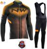 2026 Winter Warm Cycling Suit Set, Tour De France Edition Winter Cycling Suit Long Sleeve Fleece Thickened Warm Windproof Cycling Suit