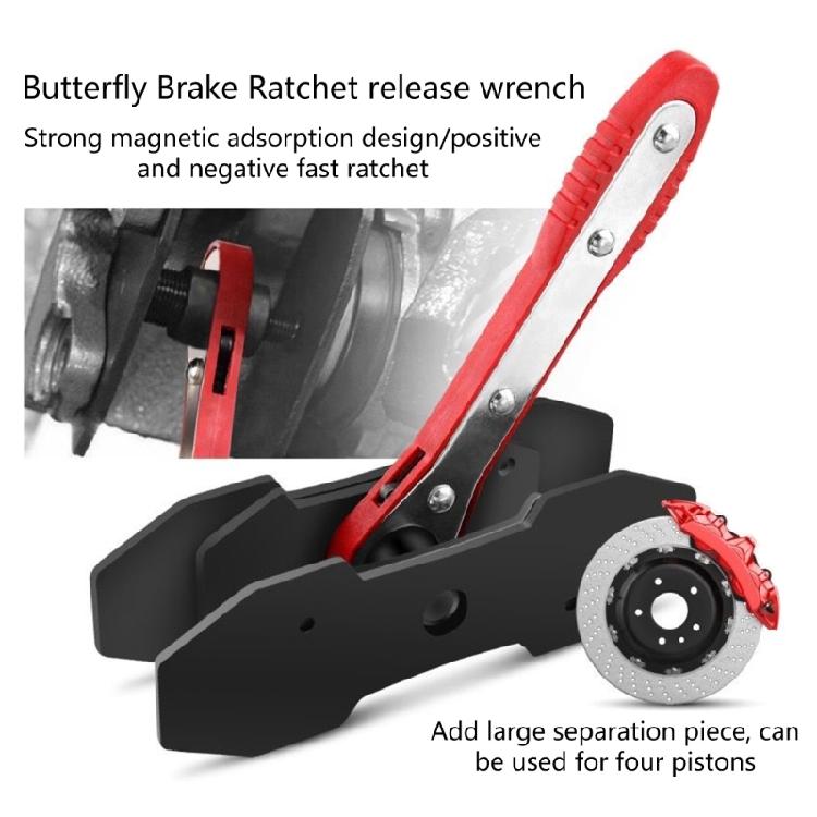 Car Brake Pump Piston Reset Repair Tool Positioning Device with 4 Brake Pad Hook