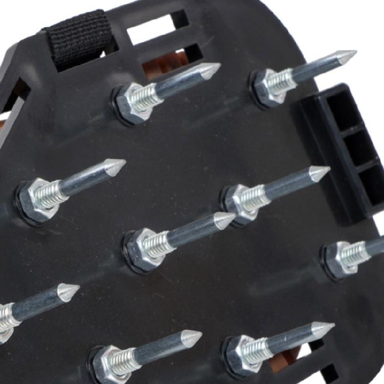 Universally fit Aerating Footwear With 28mm/1.1in Steel Spikes Spiked Shoes For Gardening Landscaping Maintenance