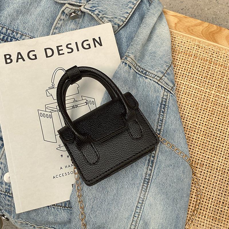Fashionable Casual Handbag For Women 2023 Pu Leather Small Square Bag