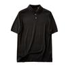 Italian Order 55 Fleece/45 Mulberry Silk Summer Men's Casual Knitted Short sleeve Polo Shirt Lapel T-shirt
