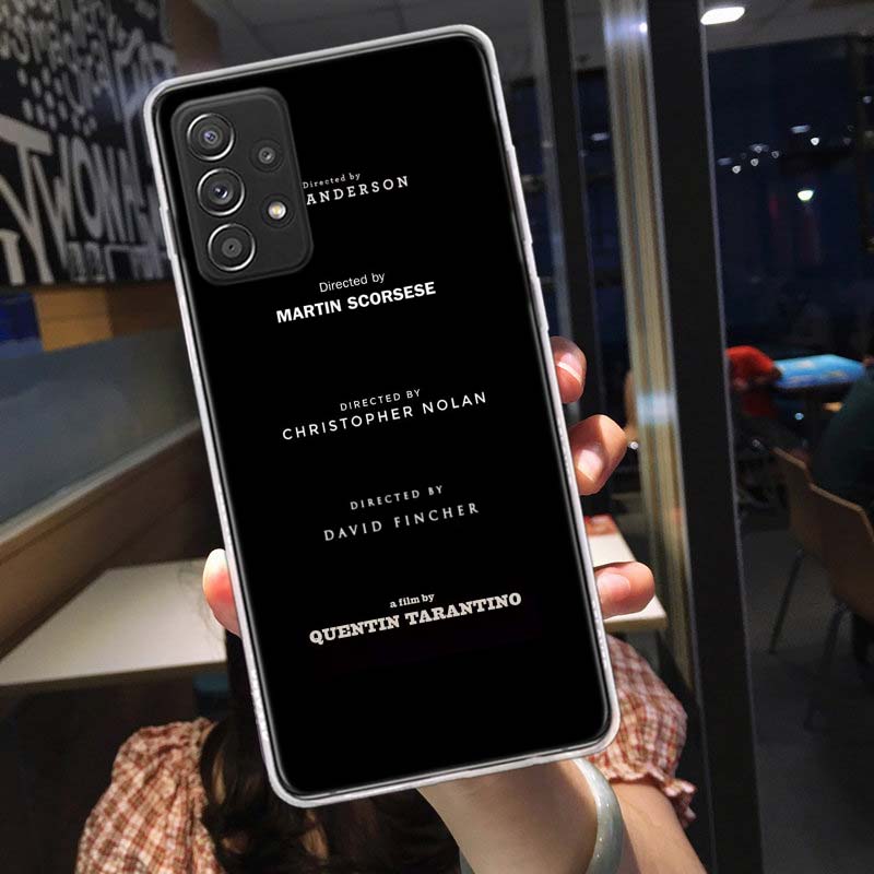 Written And Directed By Quentin Tarantino Phone Case for Samsung A54 A57 A37 A17 A14 A15 A12 A24 A34 A55 A35 A25 A52S A07 A05S A