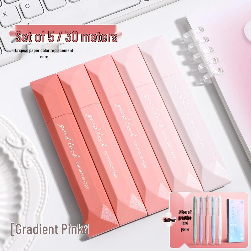 Gradient Invisible Color Correction Tape - Smooth, Portable, High-Quality Stationery for Primary School Students