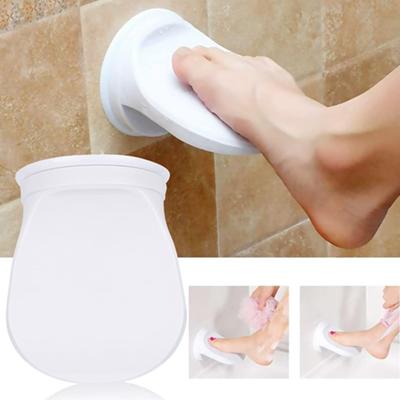 1 repose-pieds de douche avec ventouse pour douche de salle de bain, support de jambe de rasage, marchepied antidérapant pour aide à l'équilibre