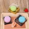 50pcs Plastic Square Moon Cake Boxes Egg-Yolk Puff Container Golden Packing Box Multi Size