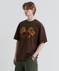 MAGOODGAN Swagver 3598 East Coast Oversized Brown Short Sleeve Tee