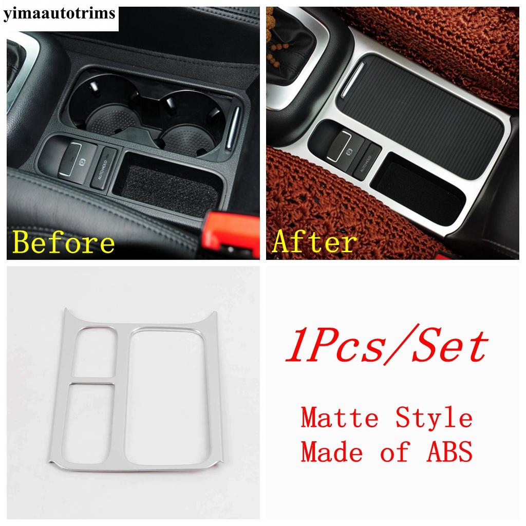 Car Central Control Water Cup Holder Frame Cover Trim Accessories Fit For VW Tiguan MK1 2008 2009 2010 2011 2012 2013 2014 2015