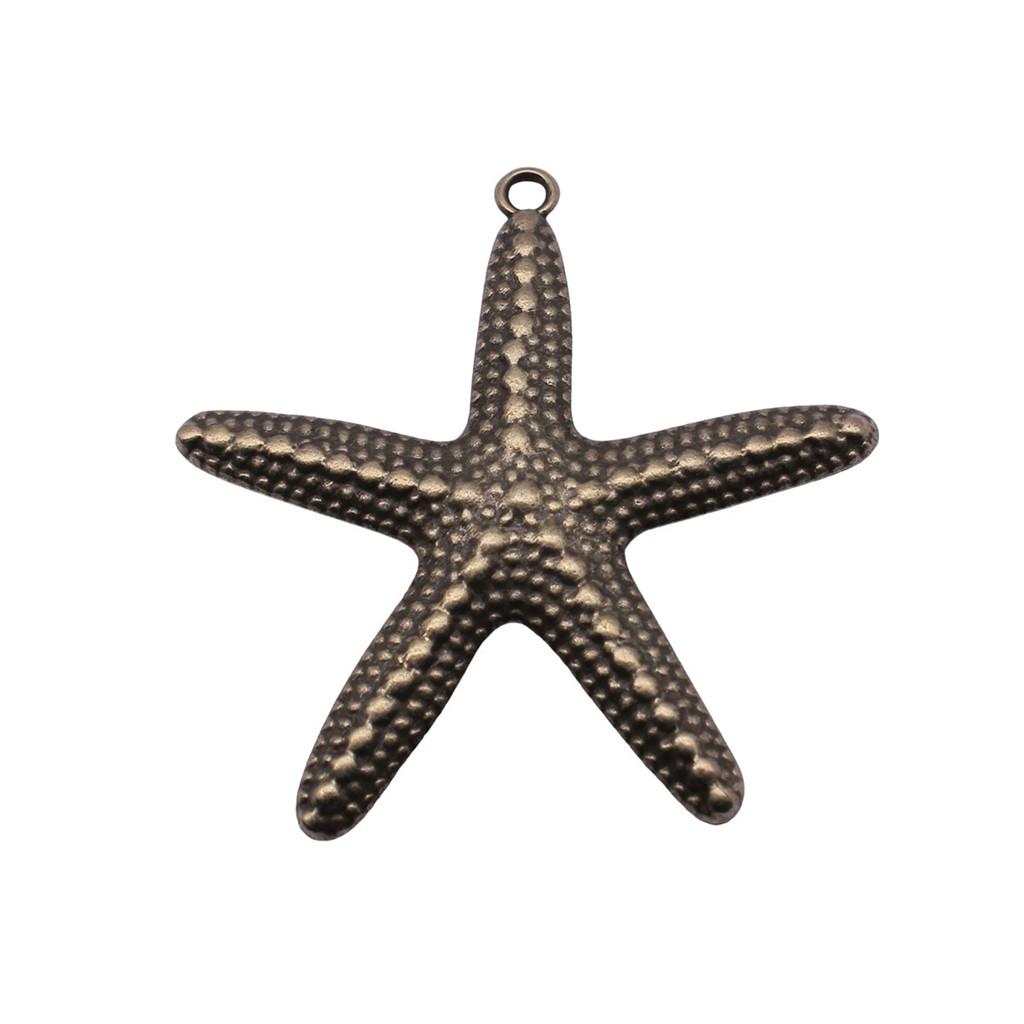 Starfish Charms Multi Color Metal Pendants For Beach Themed DIY Jewelry Accessories