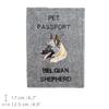 Belgian Shepherd Dog, Belgian Sheepdog - Dog passport case, document case, gift for the traveller from the Art-Dog brand