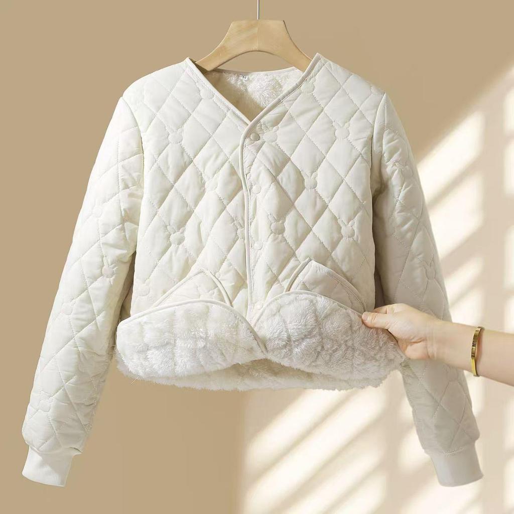 2025 Women's Winter Cotton Jacket: Cold-Proof, Fleece-Lined, Thickened Coat for Warmth and Comfort