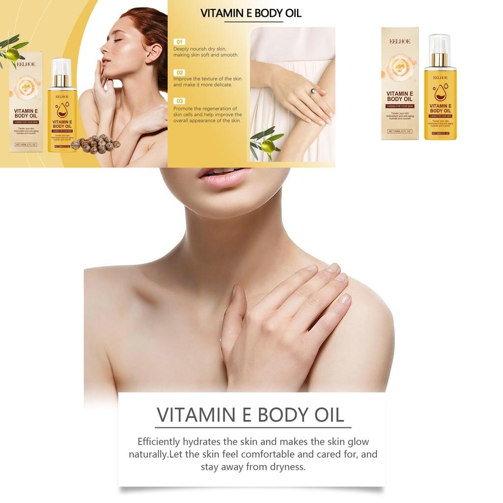 Eelhoe Vitamin E Body Oil Hydrating Nourishing Softening Skin Care Essential