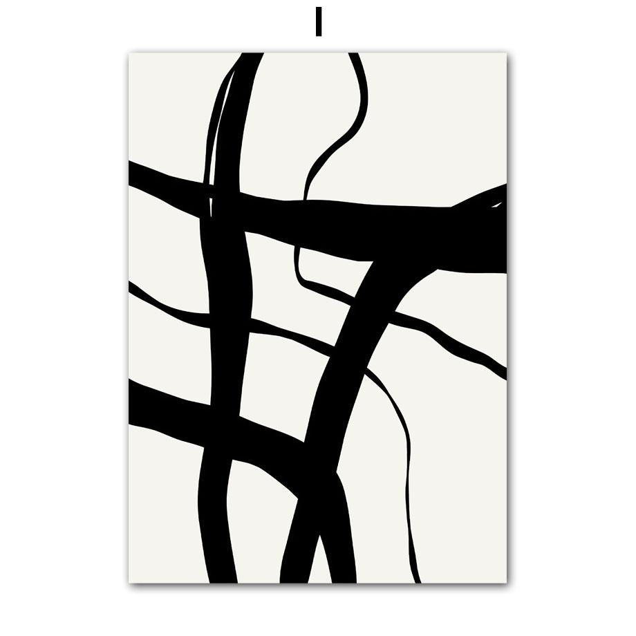 Girl Coffee Cat Flower Minimalist Wall Art Canvas Painting Abstract Line Posters And Prints Pictures For Living Room Home Decor