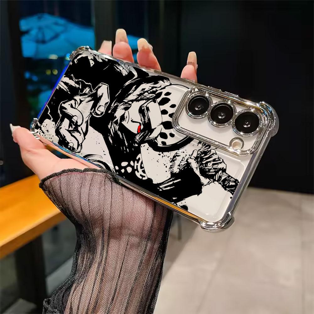 Cover per Galaxy S26 Ultra, custodia per telefono con grafica anime giapponese O-One Piece per Samsung S26 S25 S24 S23 S21 Ultra S20 FE S25 Plus