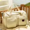 Bolsa de Fraldas Acolchoada Leve Grande Capacidade Padrão de Urso Bolsa para Mamãe com Alças de Ombro Acolchoadas Alça Superior Organizador Espaçoso