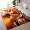 1 Stück Disney König der Löwen Druck Teppich für Wohnzimmer Schlafzimmer Kinderzimmer Heimdeko Bereichsteppich Rutschfeste Matte Spielmatten Luxus Geschenk