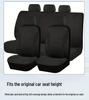 Universal Car and Minivan Seat Cover with Exclusive Waistline Design Fabric Cushion
