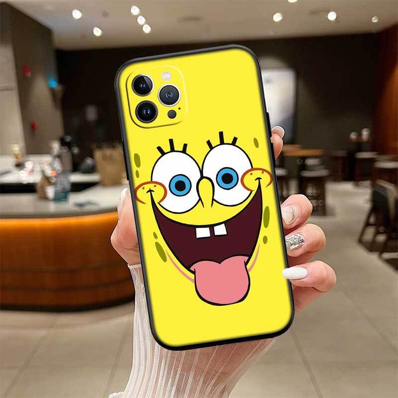 Cartoon SpongeBob Phone Case for Motorola Edge 60 60s 70 G86 G56 G54 E14 G04S G45 G54 G64 X30 X40 X50 S30 S50 Pro Power Tylus