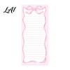 College Ruled Magnetic Sheet Refrigerator Notepad Highland Cow/Bow/Leopard Print Shopping To-do List with Magnet Pad for Kitchen Fridge And