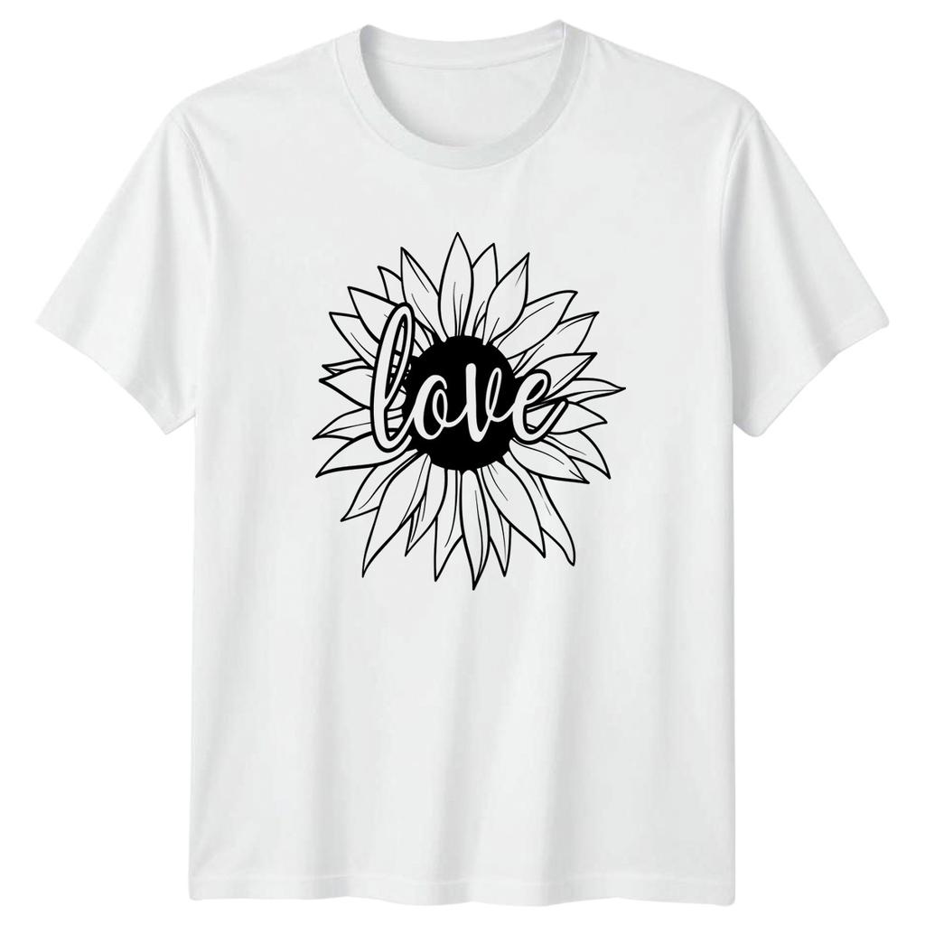 Love Unisexs TShirt Sunflower Floral Mothers Day Gift For Her