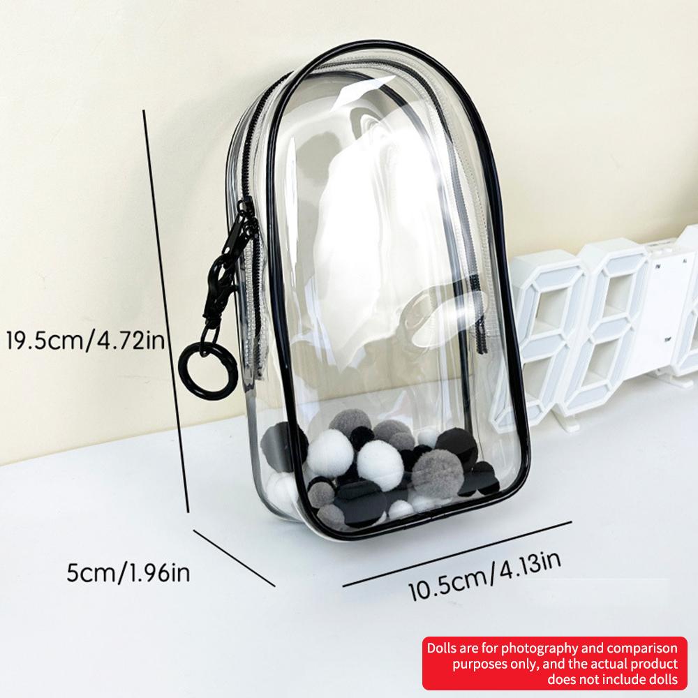 1PC Rubberized Doll Protection Cover, Transparent Pvc Dust-Proof Display Bag, Outdoor Storage Box For Labubu