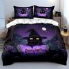 "Magic Cat Witchcraft Decor Set" Bedding Set with 1 Duvet Cover 2 Pillowcases Single Double King Queen, Gift