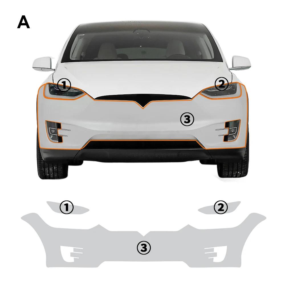 8.5MIL TPU Glossy Matte Car Paint Protection Film for Tesla Model X 2016 2017 2018 2019 2020 2025 PPF Pre-Cut Clear Bra Kit