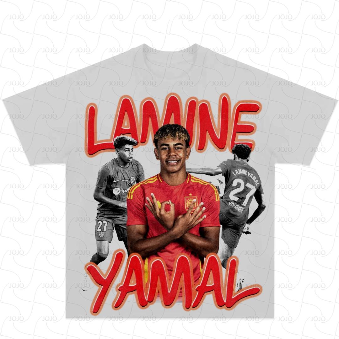 

Football Star Yamal Retro Graphic 3D Printed T-Shirt Men s Soccer Clothing Y2k Unisex Fashion Oversized Ghetto Gangster Top 4XL