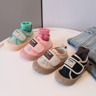 Children's Mesh Bag Head Sandals Summer Internet Celebrity Explosion Girls Breathable Soft Sole Casual Board Shoes Boys Baby Velcro