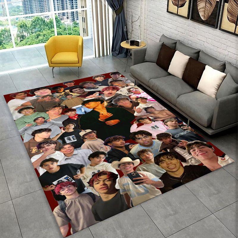 Fashion Malachi Barton Star Non-Slip Area Rug for Living Room,Bedroom,Playroom,Soft Carpet Floor Mat Home Decor Rug Room