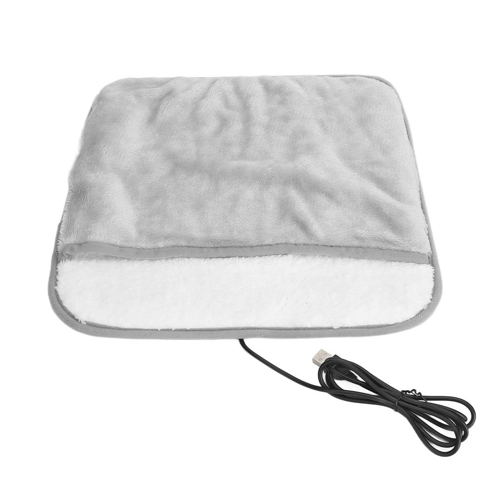 Electric Foot Heating Pad Large Pocket Prevent Slip USB Power Supply Electric Heated Foot Warmer Foot Heater